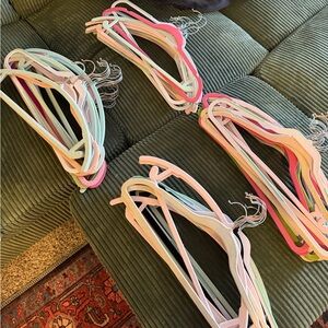 Lot of velvet hangers